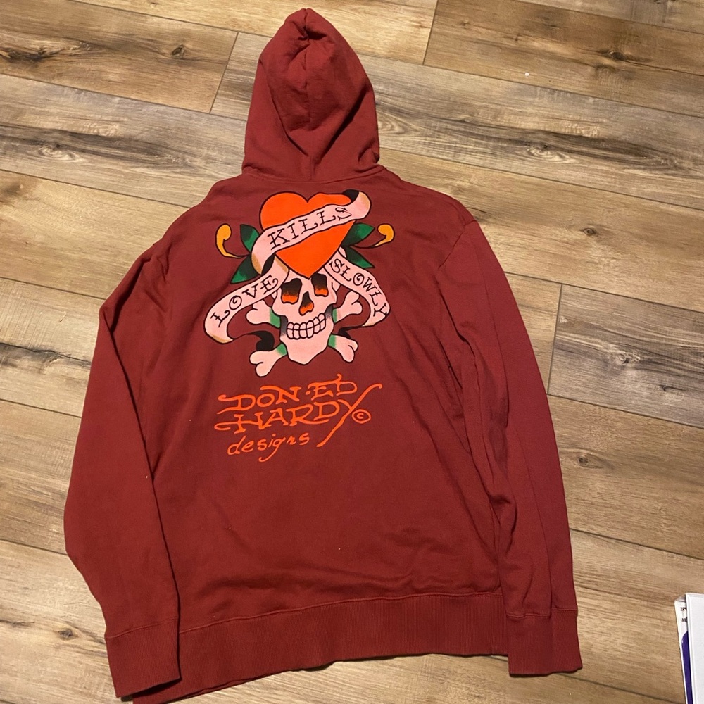 Don Ed Hardy Full Zip Hooded Jacket